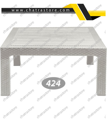میز مربعی جلومبلی حصیربافت ناصر کد 424(بسته 3عددی)