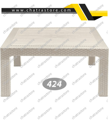میز مربعی جلومبلی حصیربافت ناصر کد 424(بسته 3عددی)
