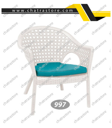 صندلی دسته دارحصیر بافت پایه کوتاه ناصر کد 997(بسته 3عددی)