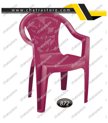 صندلی دسته‌دار بزرگ گلدار ناصر کد872(بسته 6عددی)