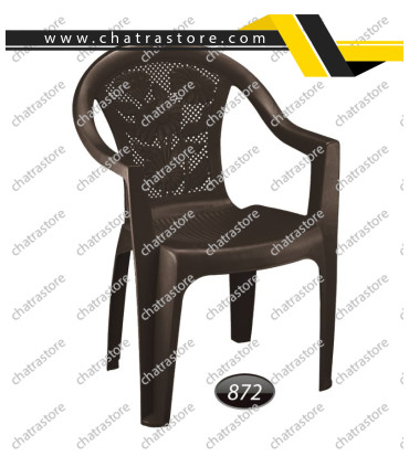 صندلی دسته‌دار بزرگ گلدار ناصر کد872(بسته 6عددی)