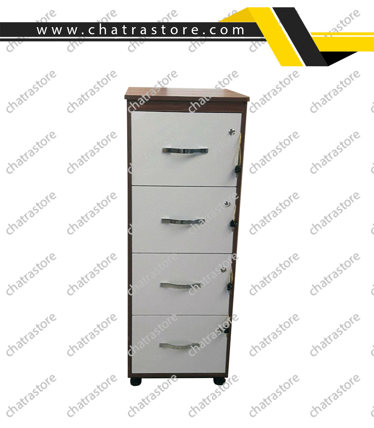 فایل چهار کشو قفل دار NOVA مدل NV 2019