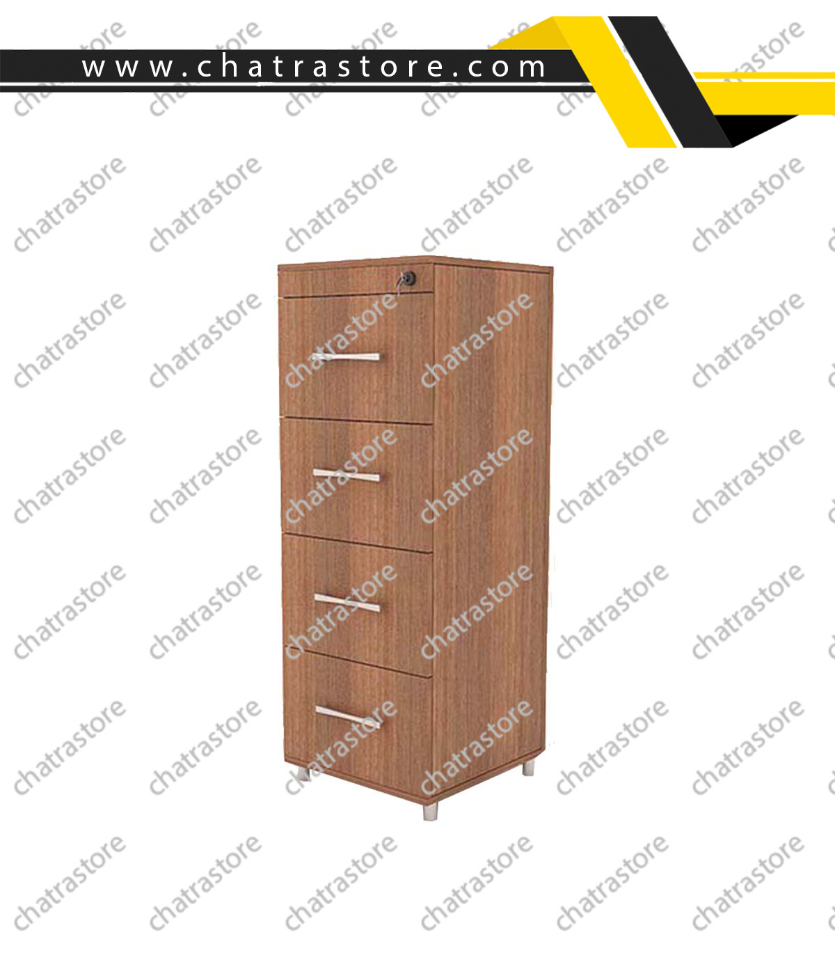 فایل چهار کشو قفل دار NOVA مدل NV 2019