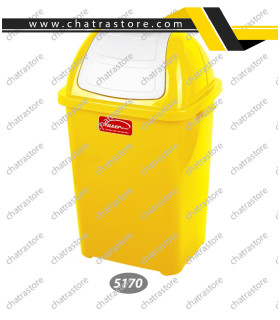 سطل زباله بادبزنی متوسط ناصر کد5170(بسته6عددی)