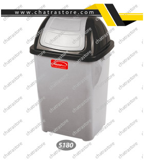 سطل زباله بادبزنی بزرگ ناصر مدل 5180(بسته6عددی)