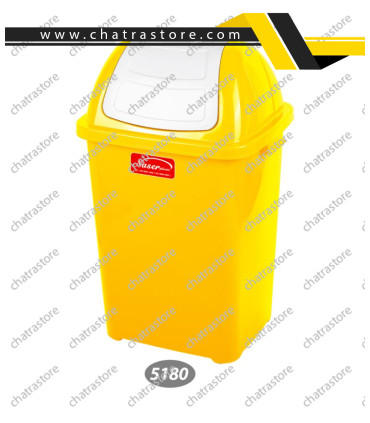 سطل زباله بادبزنی بزرگ ناصر مدل 5180(بسته6عددی)