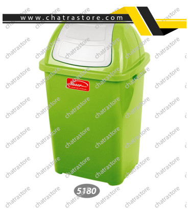 سطل زباله بادبزنی بزرگ ناصر مدل 5180(بسته6عددی)