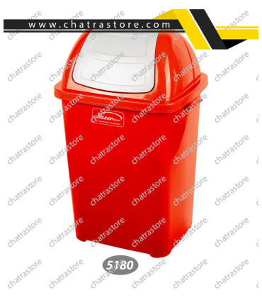 سطل زباله بادبزنی بزرگ ناصر مدل 5180(بسته6عددی)