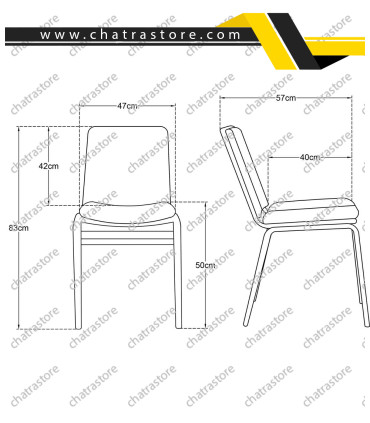 صندلی رستورانی تیکاند مدل P-400