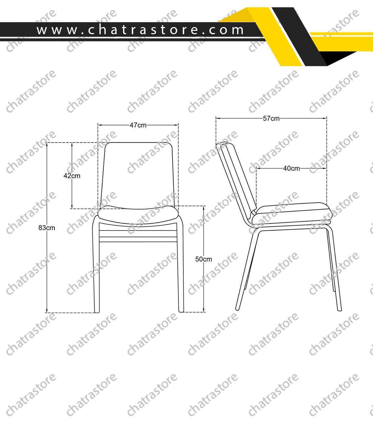 صندلی رستورانی تیکاند مدل P-400
