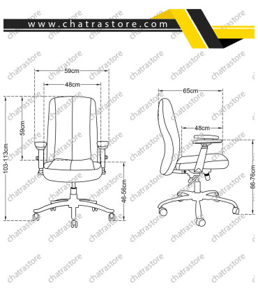 صندلی کارشناسی تیکاند مدل Z-100