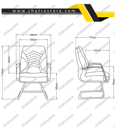صندلی کنفرانسی تیکاند مدل SA-S