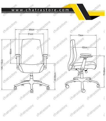 صندلی کارشناسی تیکاند مدل B-330