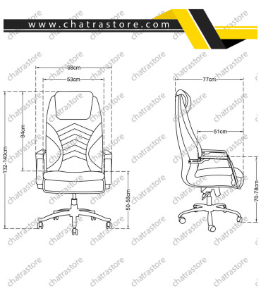 صندلی مدیریتی تیکاند مدل SANTA(SA)