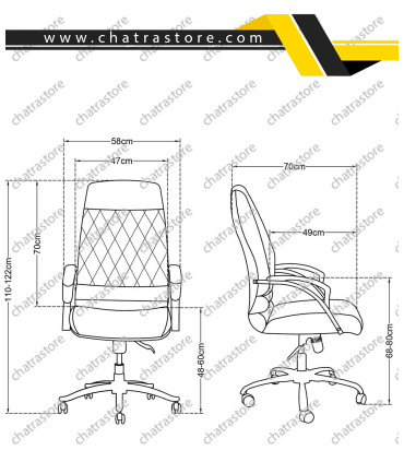 صندلی کارشناسی تیکاند مدل T04