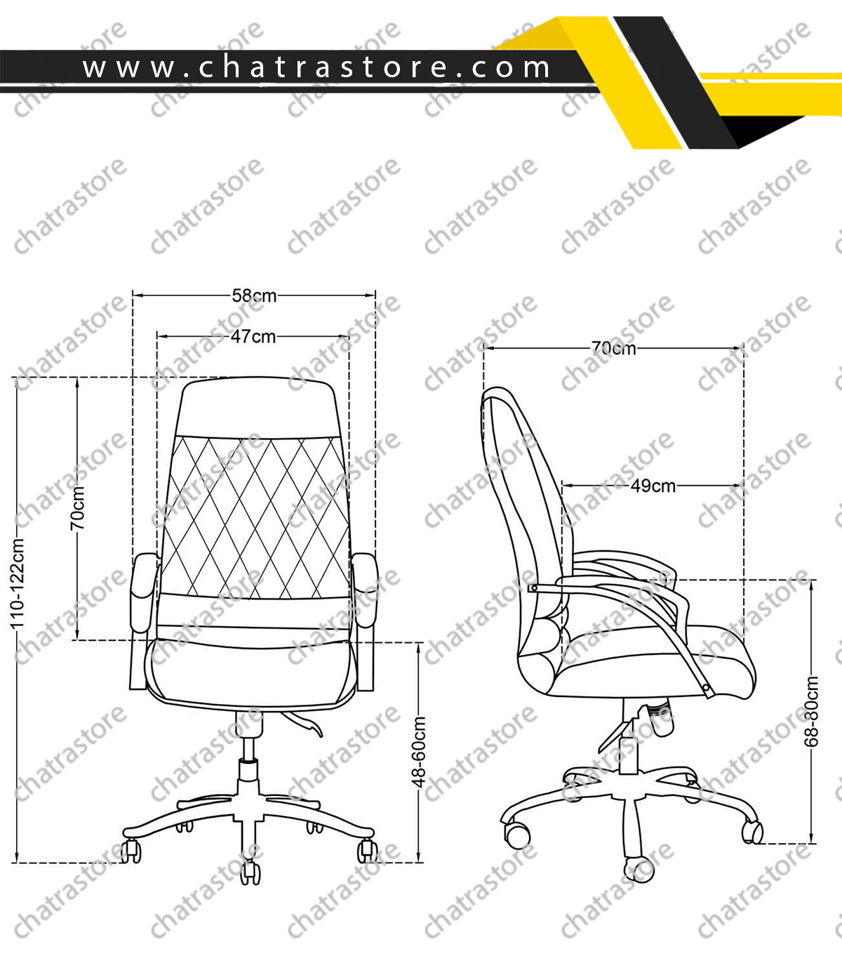 صندلی کارشناسی تیکاند مدل T04