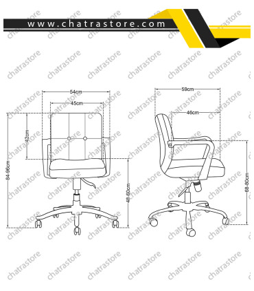 صندلی کارشناسی تیکاند مدل PLA