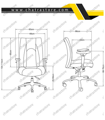 صندلی کارشناسی تیکاند مدل T09-B