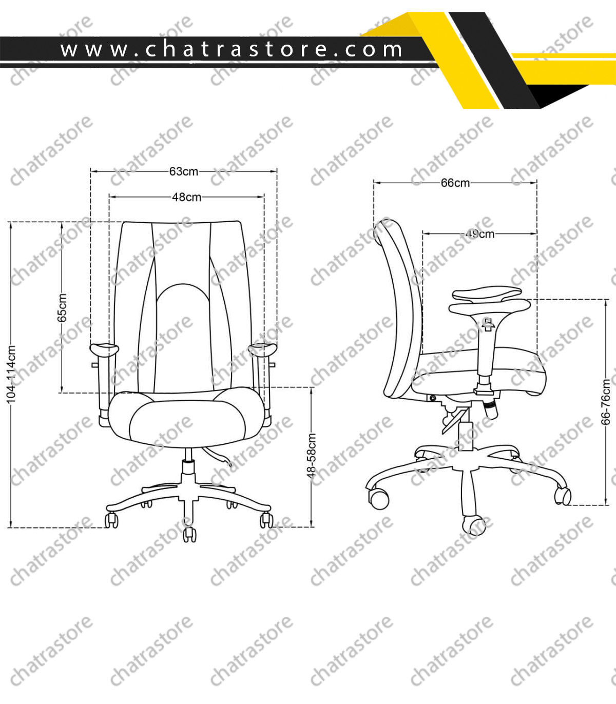 صندلی کارشناسی تیکاند مدل T09-B