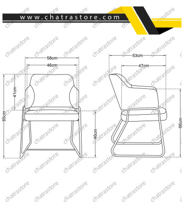 صندلی کنفرانسی تیکاند مدل E-102