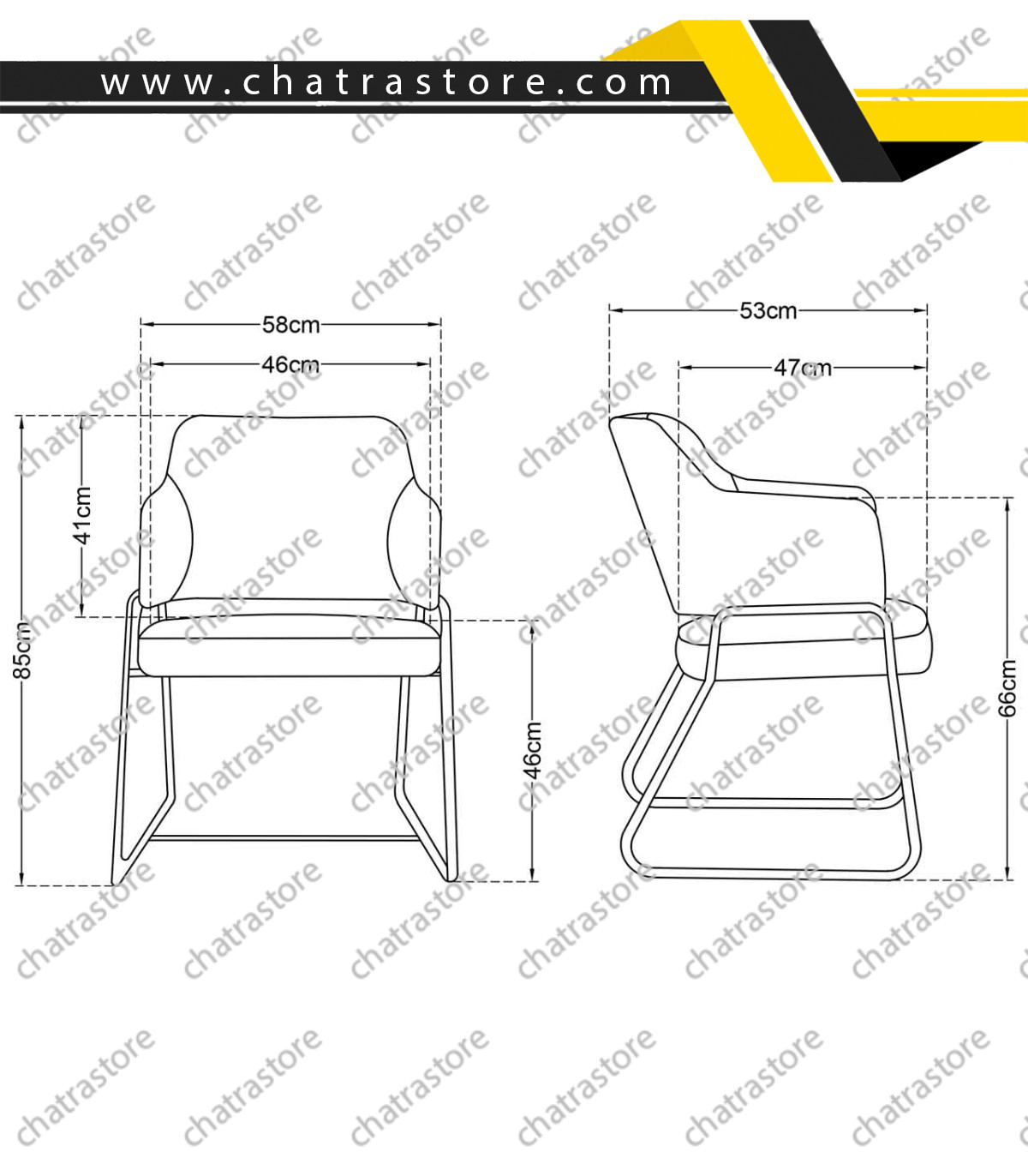 صندلی کنفرانسی تیکاند مدل E-102