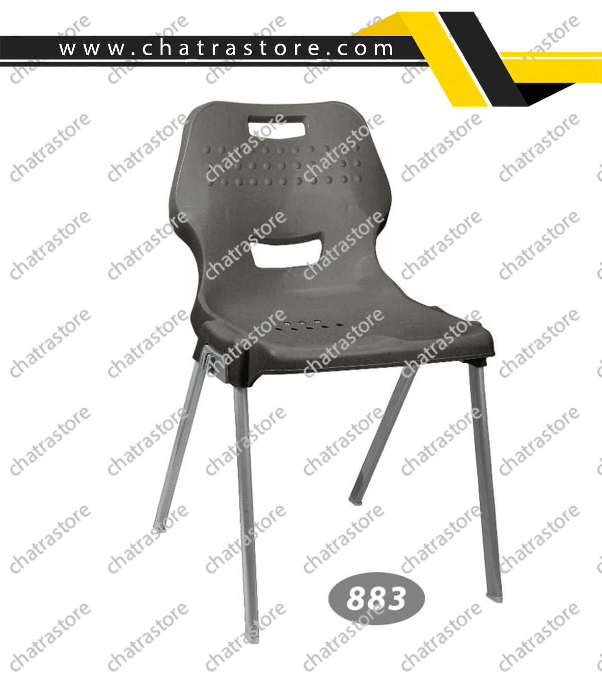 صندلی پلاستیکی ناصر - پایه فلزی کد883(بسته 6تایی)