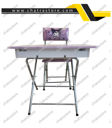 صندلی و میز تحریر تاشو کودک مدل کرومی