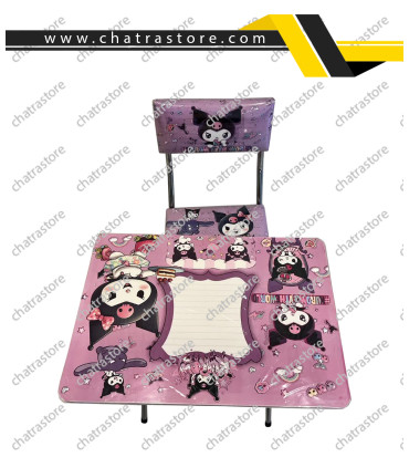 صندلی و میز تحریر تاشو کودک مدل کرومی