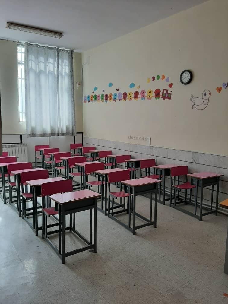 نمایی از کلاس های مدرسه افق دانش شهر سبزوار