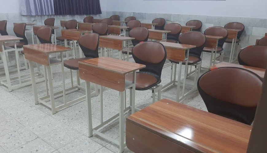 تجهیز مدرسه متوسطه دولتی فرزانگان نیشابور با نیمکت های تک نفره برند NOVA مدل نشیمن صدفی